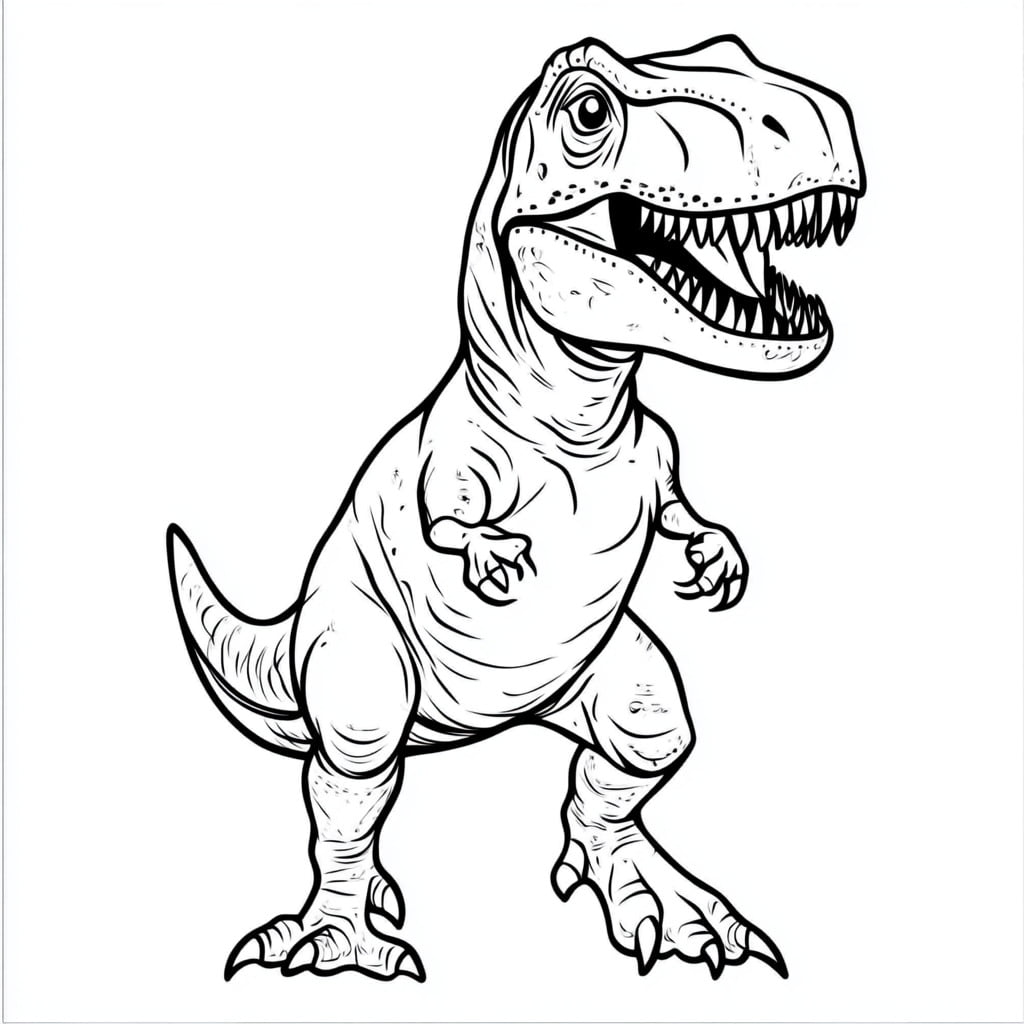 66 Dibujos Para Colorear Del T Rex Desata El Rugido Creativo