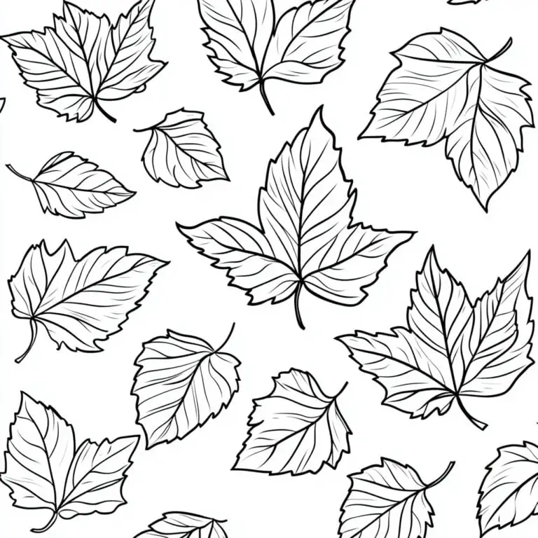 Coloriage Feuilles Magie D Automne Pour Les Enfants