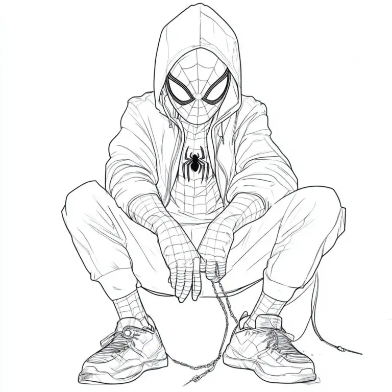 Miles Morales Coloring Pages Free Printable Pdfs