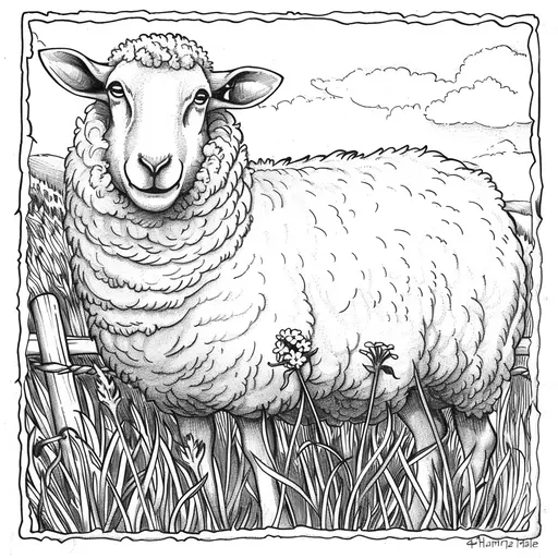 Pecore 1 Pecore da colorare thumbnail