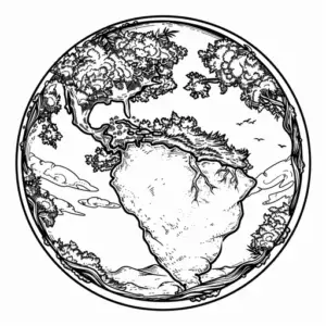 Giornata della Terra da colorare thumbnail