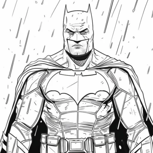 Batman da colorare thumbnail