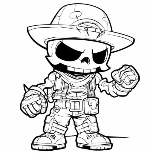 desenho para colorir brawl stars