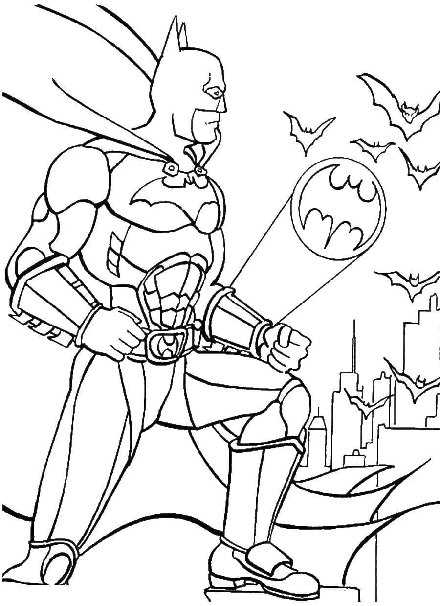Batman 43 Disegni da colorare Batman 35