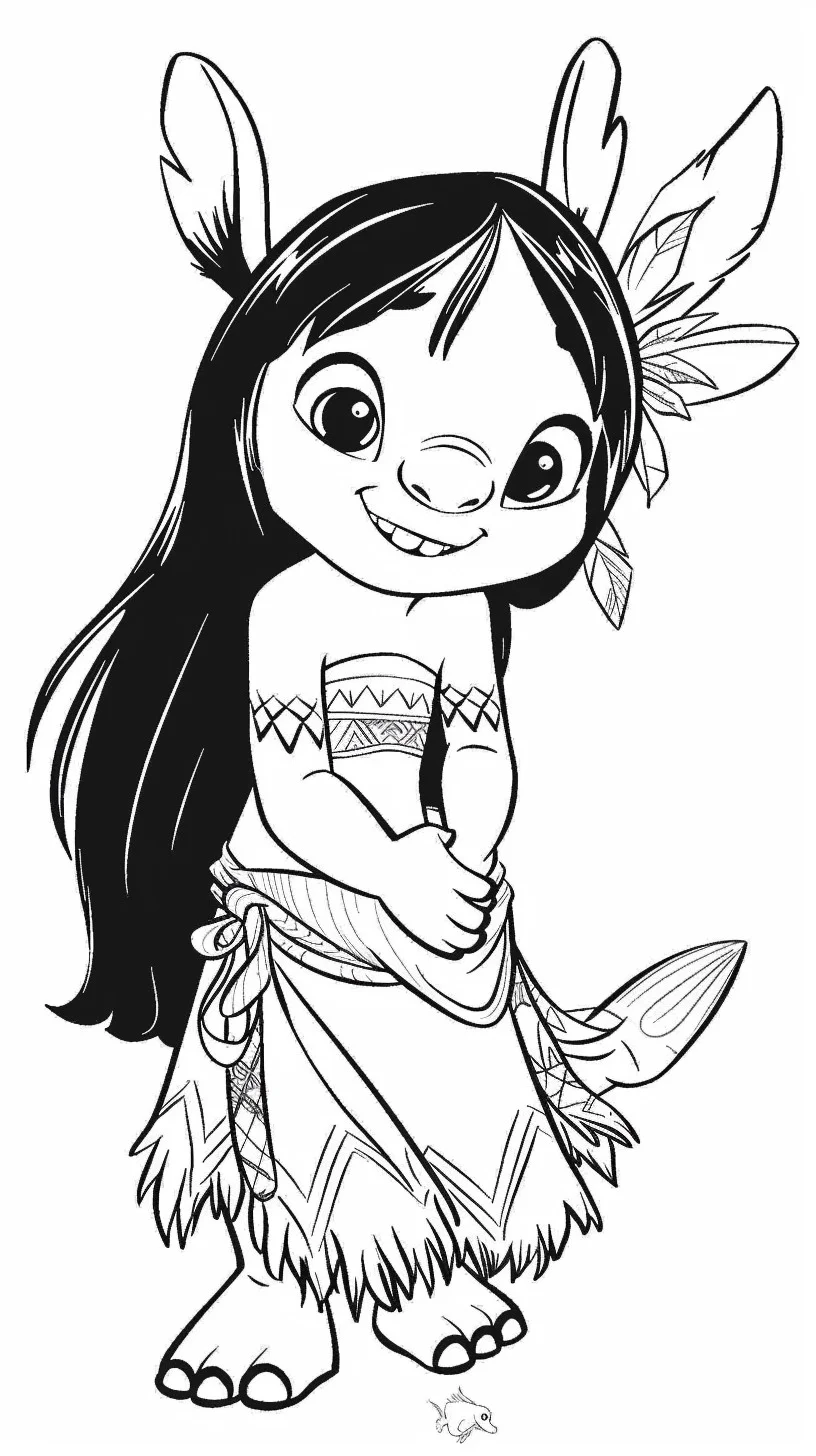 Lilo e Stitch 21 Disegni da colorare Lilo e Stitch 13