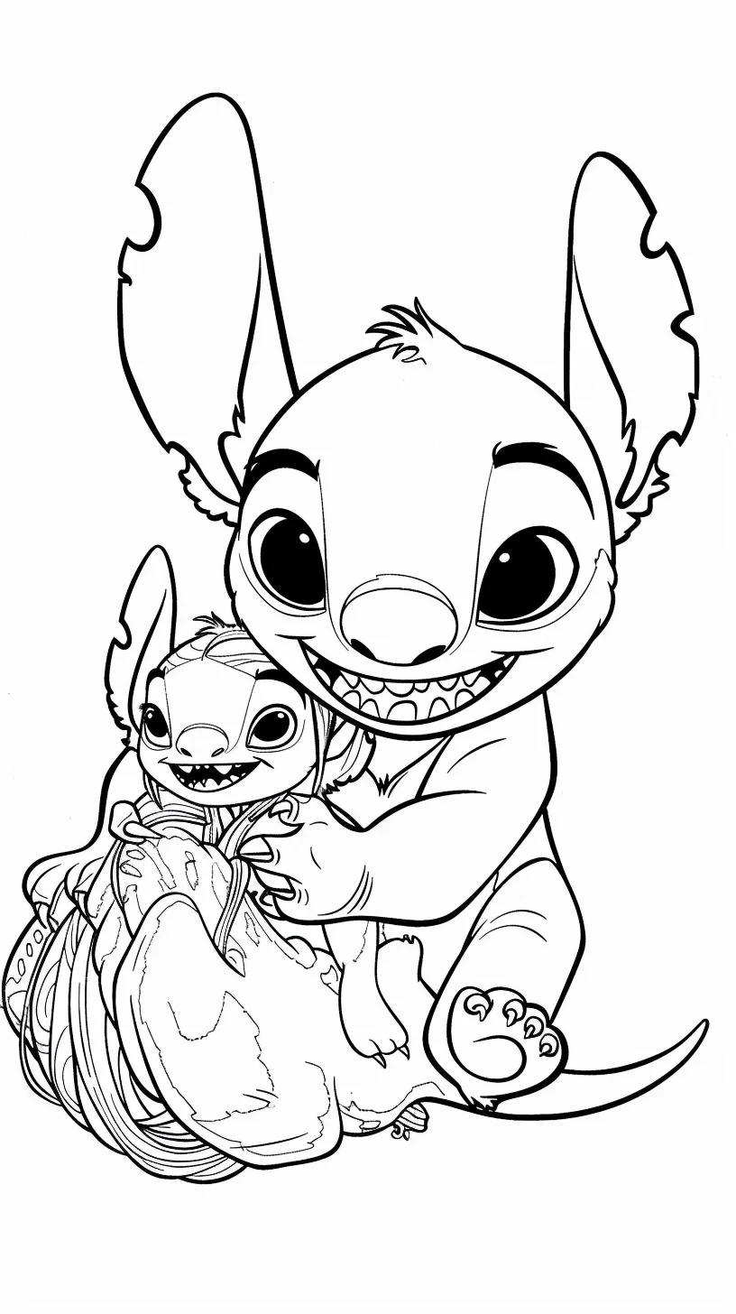 Lilo e Stitch 22 Disegni da colorare Lilo e Stitch 14