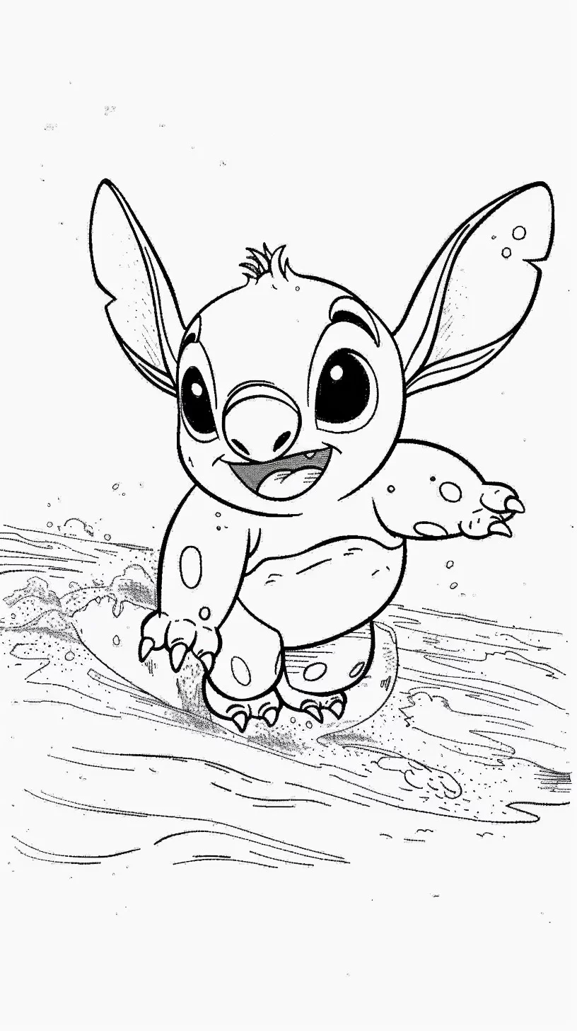 Lilo e Stitch 30 Disegni da colorare Lilo e Stitch 22