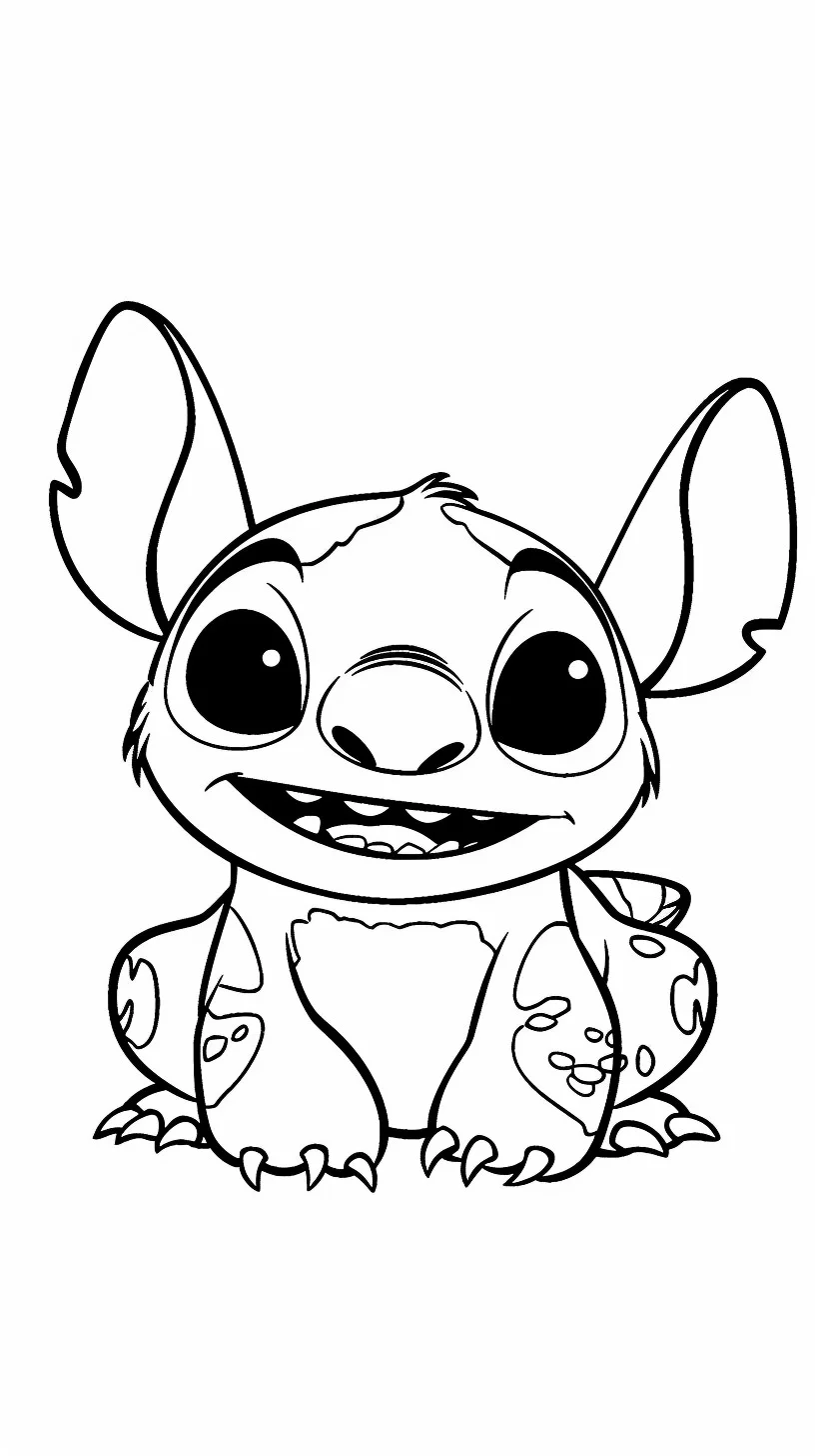 Lilo e Stitch 16 Disegni da colorare Lilo e Stitch 8