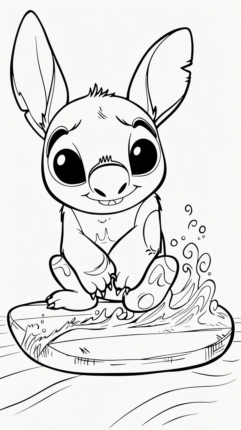 Lilo e Stitch 17 Disegni da colorare Lilo e Stitch 9