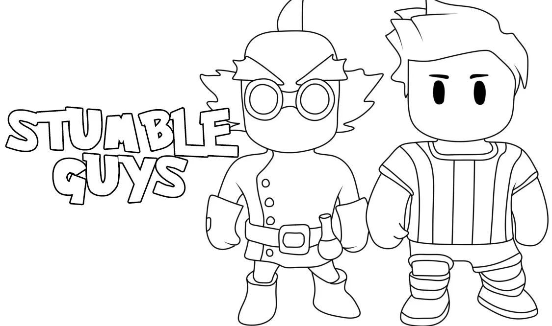 stumble guys coloring page