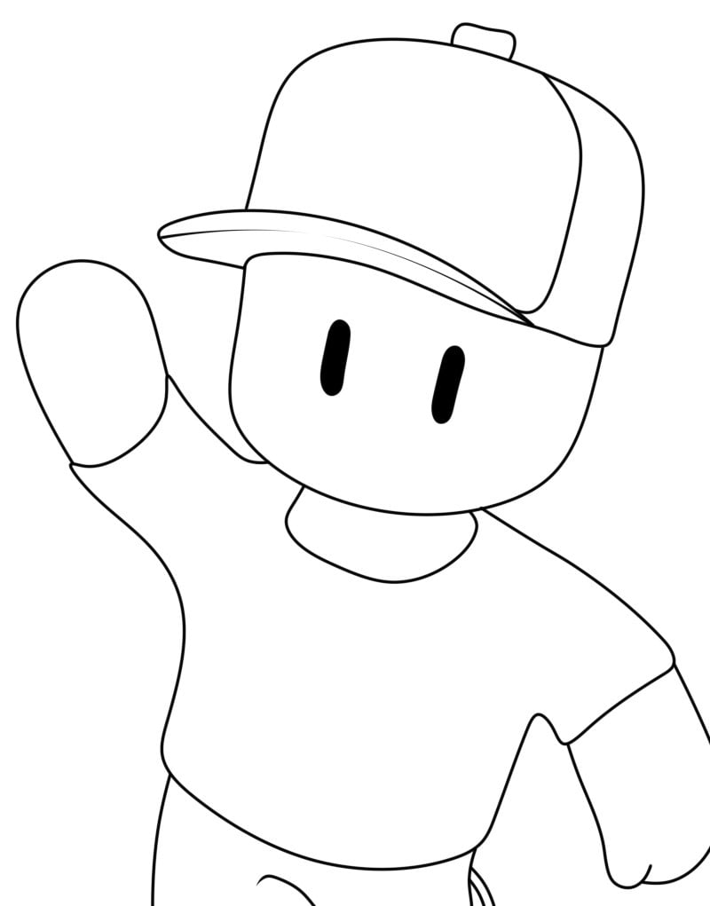 stumble guys coloring page