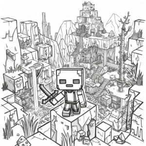 Minecraft 2 Minecraft da colorare thumbnail