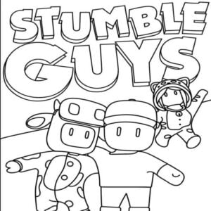 Stumble Guys 7 Stumble Guys da colorare thumbnail