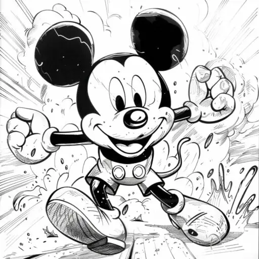 Topolino da colorare thumbnail