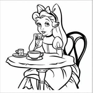 Alice nel Paese delle Meraviglie 30 Alice nel Paese delle Meraviglie da colorare thumbnail