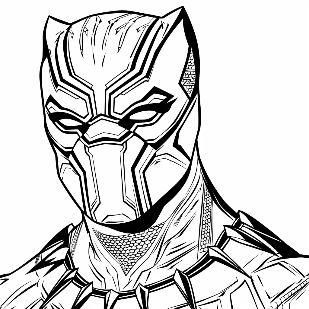 Black Panther da colorare thumbnail