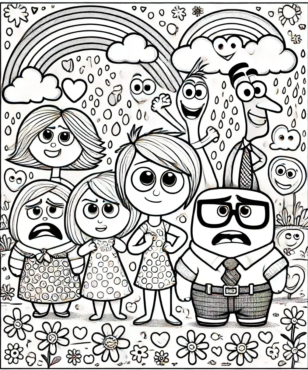 inside out coloring page