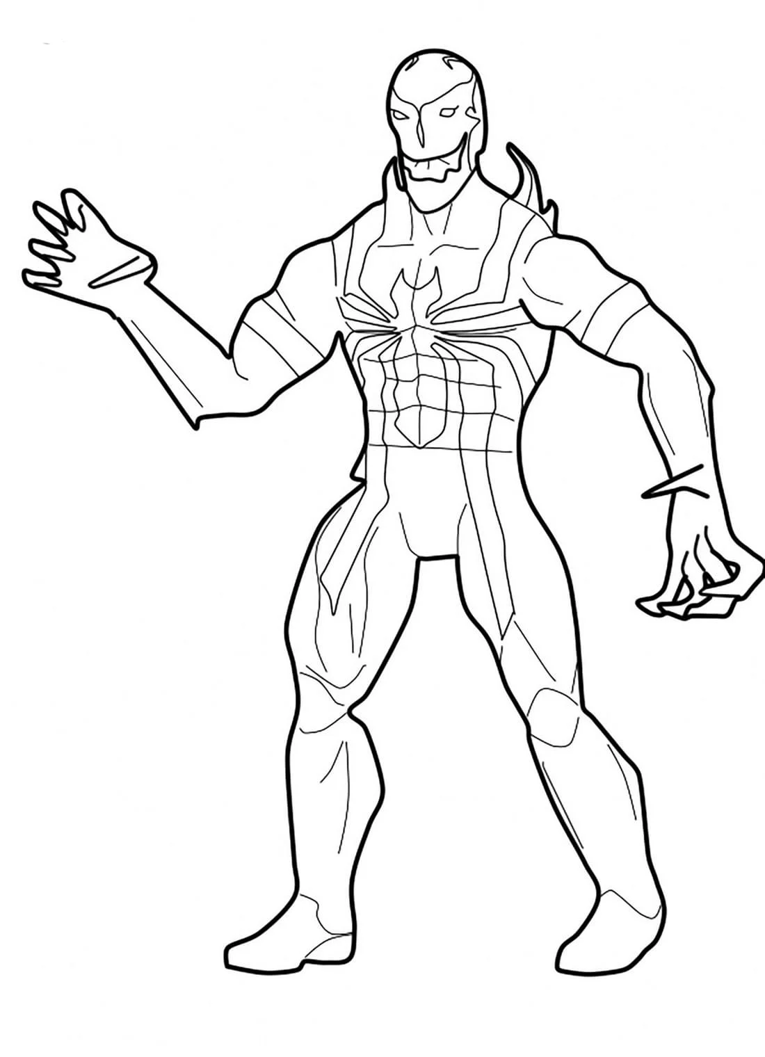 Venom 40 disegni di Venom da colorare e stampare
