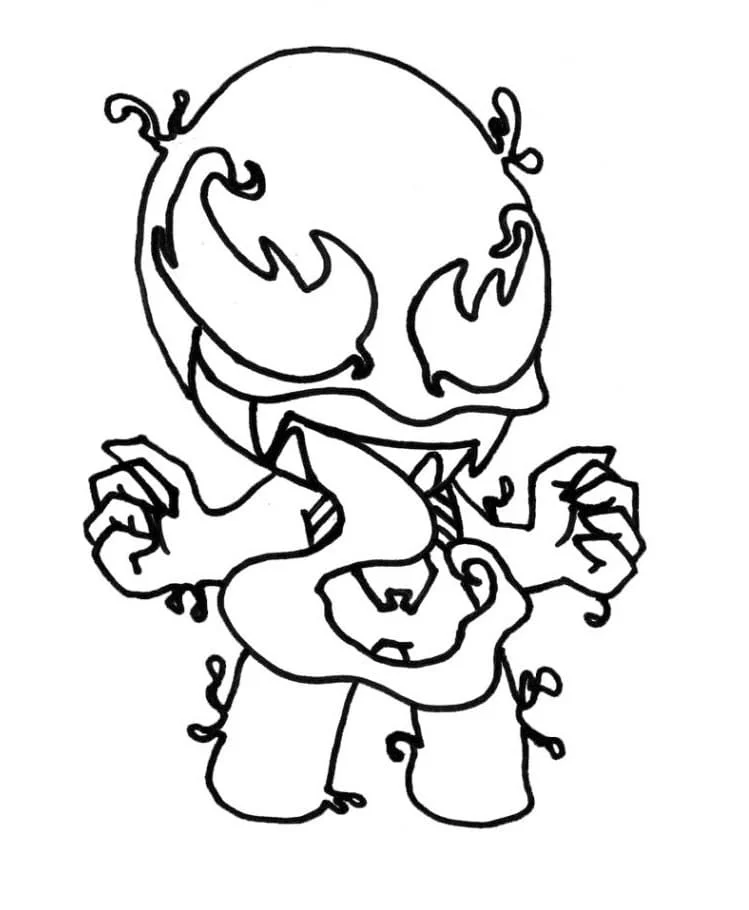 Venom 56 Venom da colorare per bambini 4