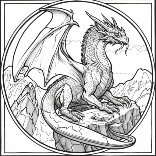 59 desene de colorat Dragon | Dezlănțuiți-vă imaginația