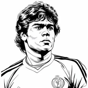 Maradona 7 Maradona da colorare thumbnail