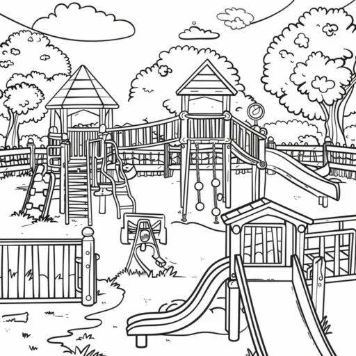 Parco Giochi da colorare thumbnail
