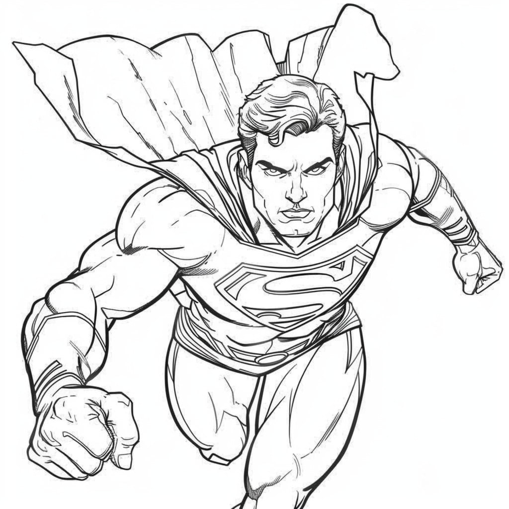 superman coloring page