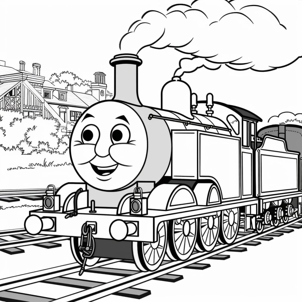 65 Disegni Trenino Thomas da Colorare e Stampare Gratis