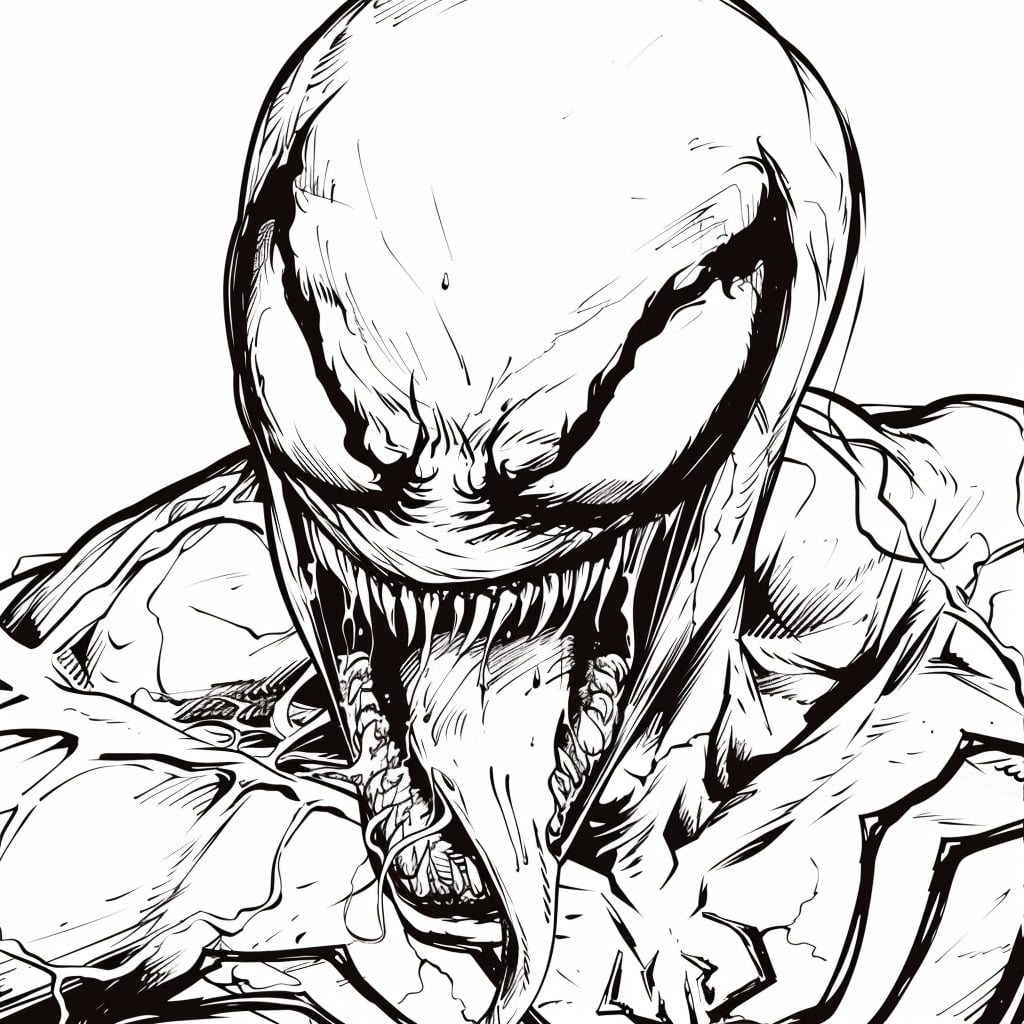 Venom da colorare thumbnail