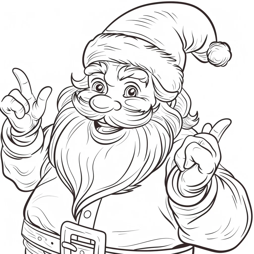 Santa Claus coloring thumbnail