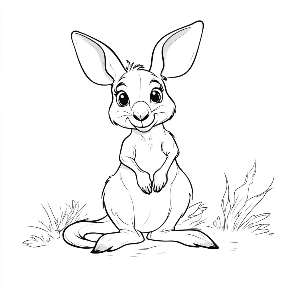 21 dibujos para colorear canguro | Diversión saltando 21-dibujos-para-colorear-canguro-diversi-n-saltando