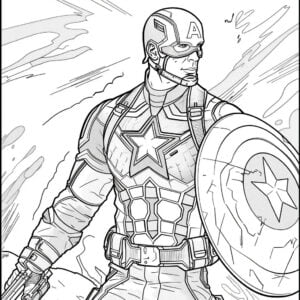 Capitan America 42 Capitan America da colorare thumbnail