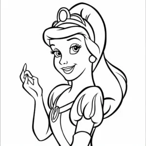 Cenerentola da colorare thumbnail