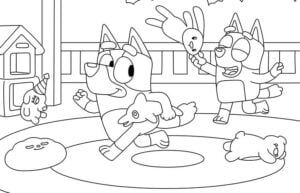 32 dibujos Bluey colorear | Descargar, imprimir y colorear