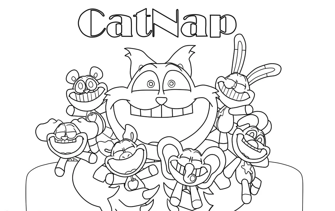 desenho para colorir catnap