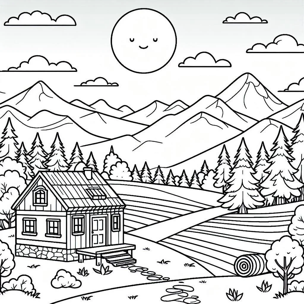 Paesaggi 7 disegni Paesaggi da colorare online