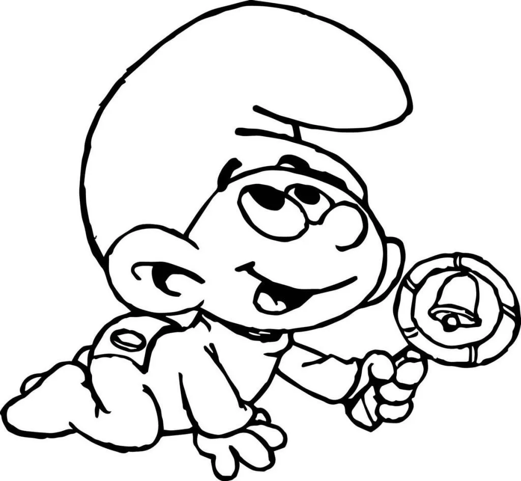 Dibujos de Los Pitufos para colorear para imprimir 1