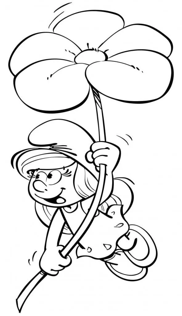 Dibujo de Pitufos para colorear