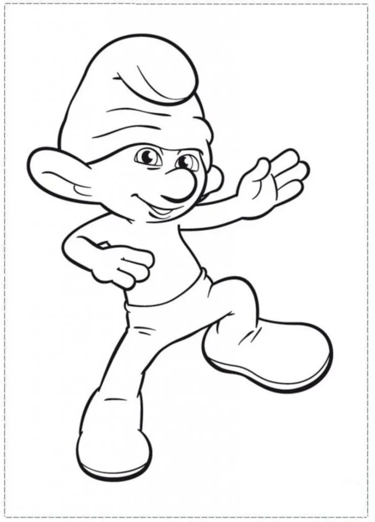 Dibujos para colorear de los pitufos para niños