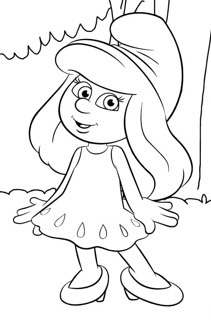 Los Pitufos ̣̣ dibujos para imprimir y colorear