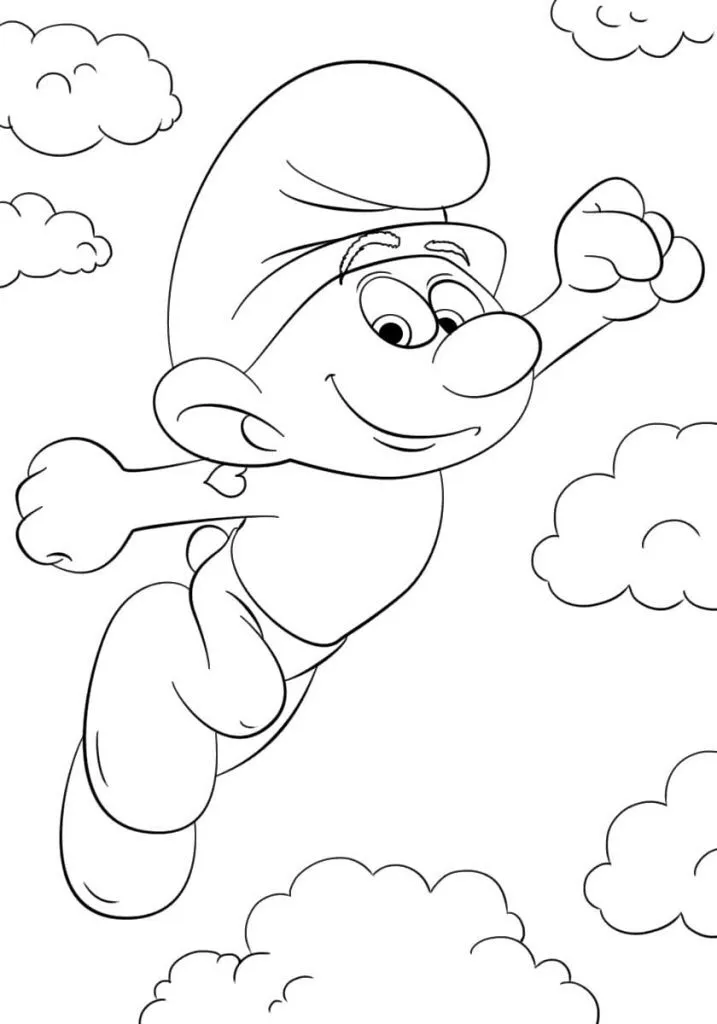 Dibujos de Pitufos para colorear ̣̣ 1