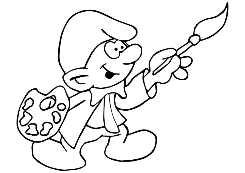 Dibujos de Pitufos para colorear e imprimir
