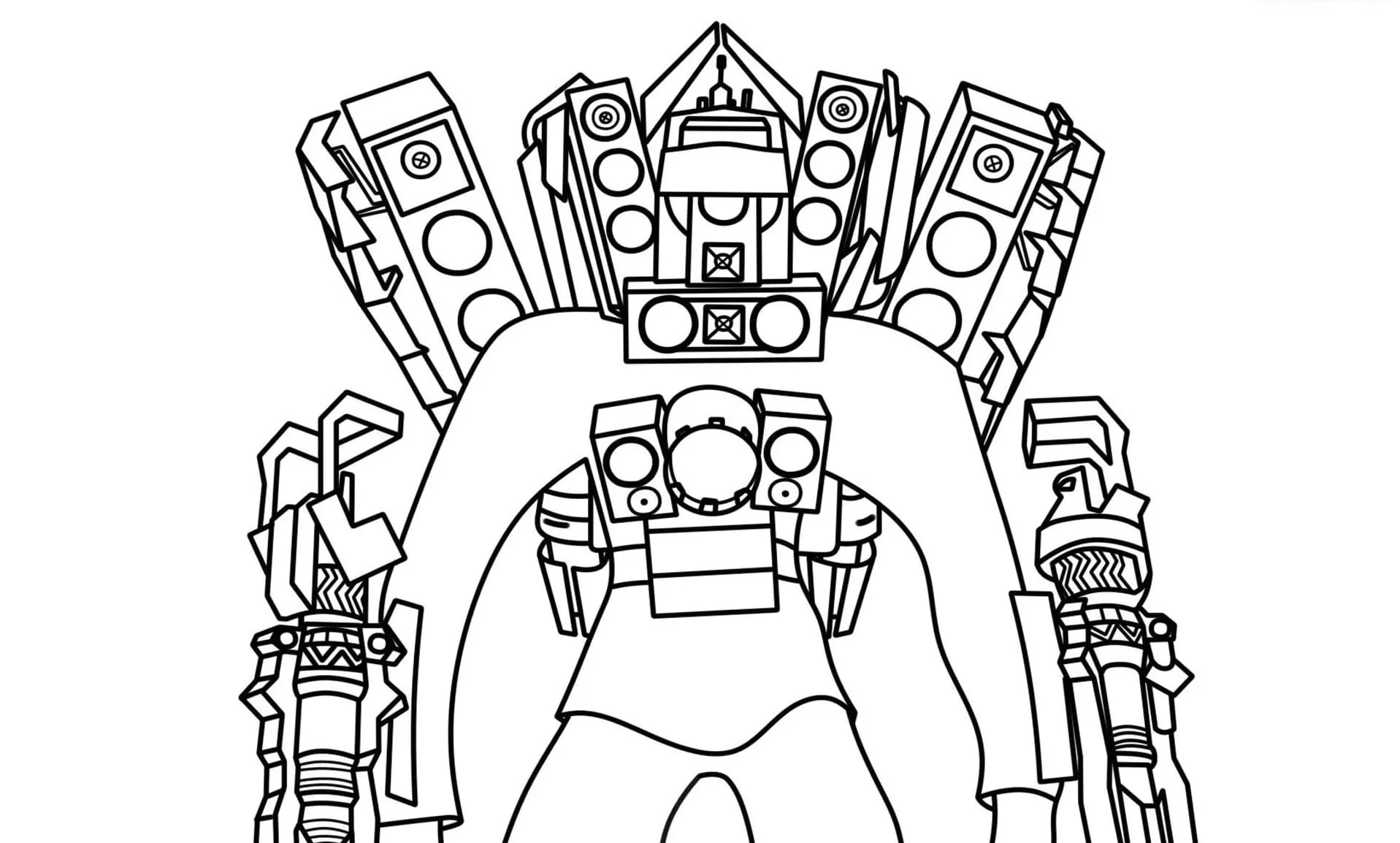 50 Skibidi Toilet Coloring Pages Download And Print