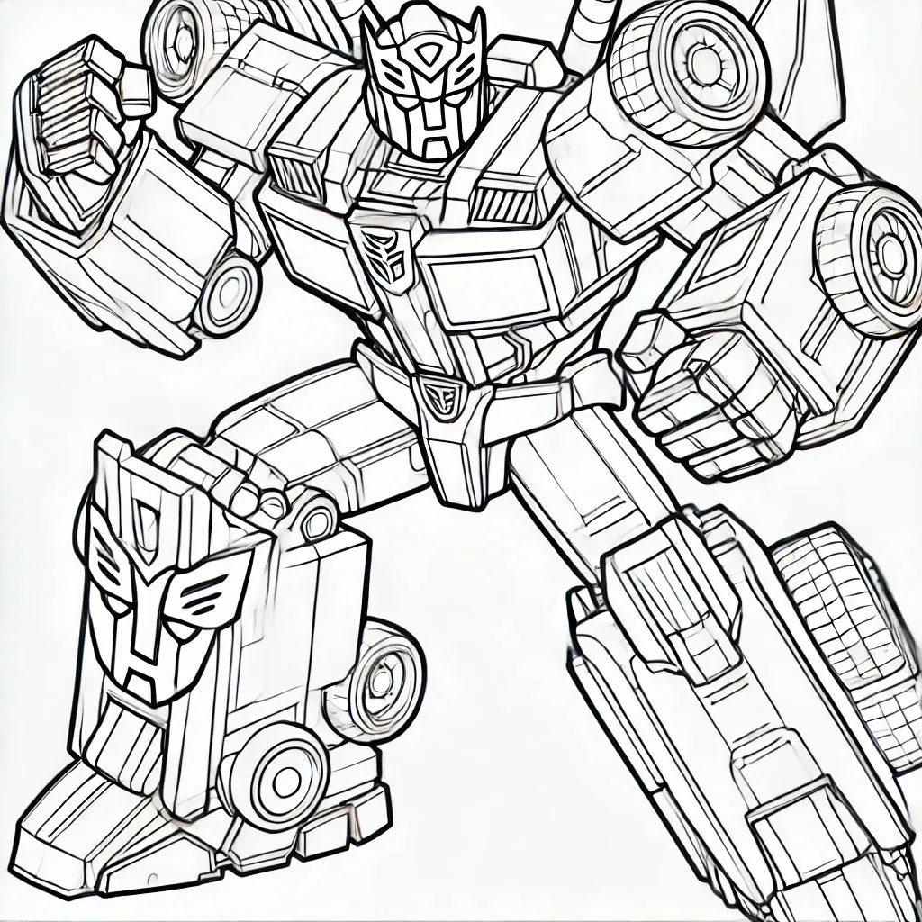 desenho para colorir transformers optimus prime