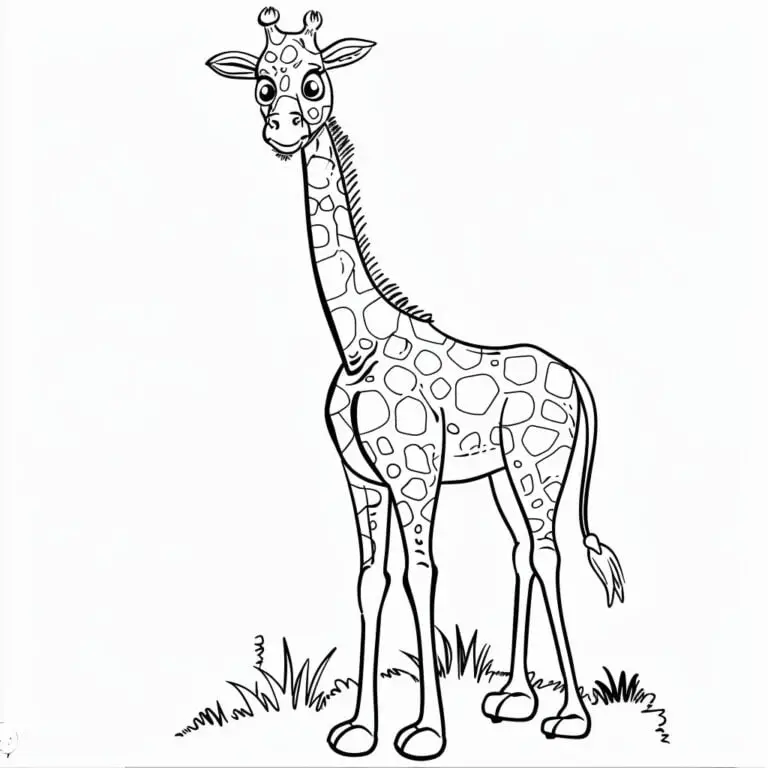 Giraffen Gezeichnet: Kostenlose Ausmalbilder für Groß und Klein – Kreativität ohne Grenzen!