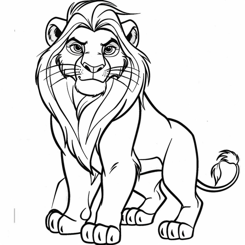 Leoni da colorare thumbnail