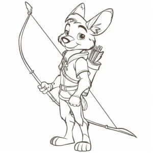 Robin Hood da colorare thumbnail