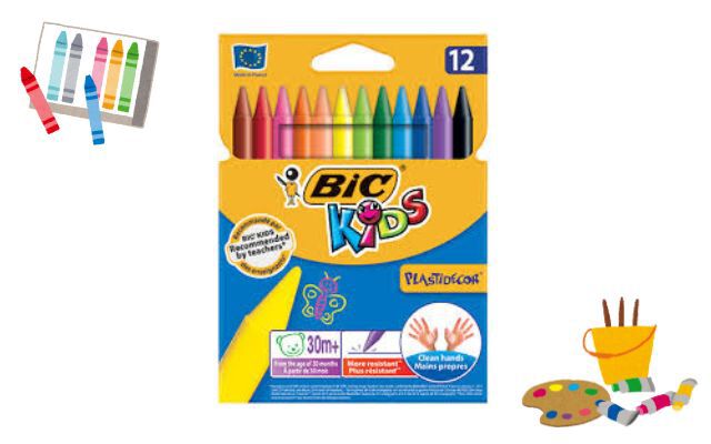 BIC Kids Plastidecor Crayons