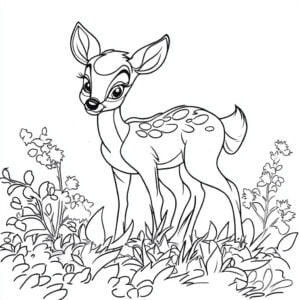 Bambi 23 Bambi da colorare thumbnail