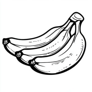 Banana 37 Banana da colorare thumbnail